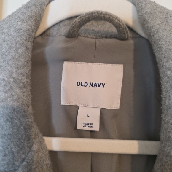 ⭐️40% Off⭐️ Old Navy Long Soft-Brushed Moto Coat in Heather Grey - Picture 11 of 12